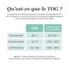 Gigoteuse légère TOG 0,5 en coton bio Fog (0-6 mois)  par Mushie
